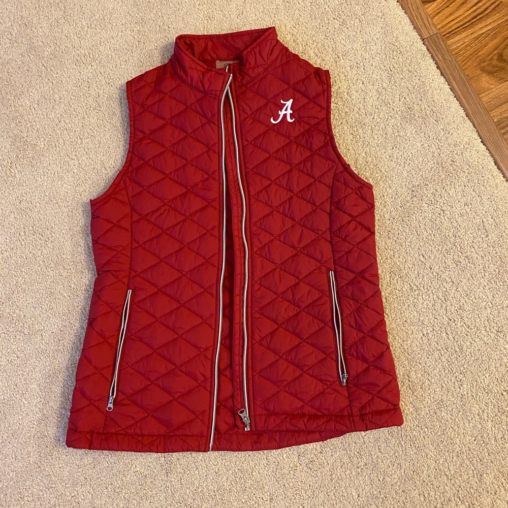 Women’s Alabama Red Quilted Vest